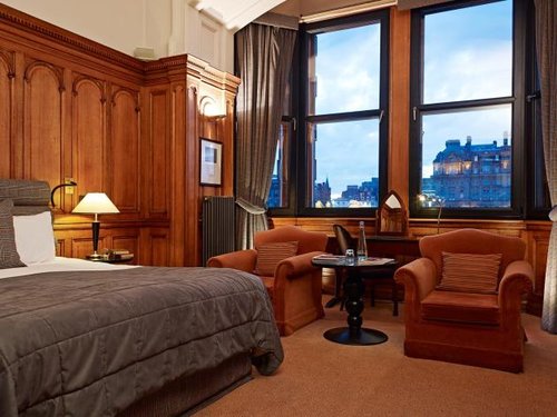 Bedroom at The Scotsman Hotel